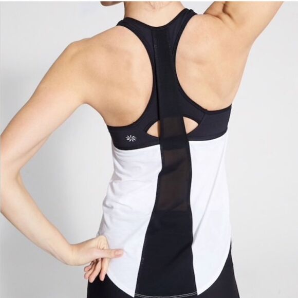 Athleta Hullabraloo Support Top in White and Black! - Picture 1 of 12